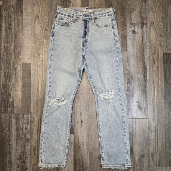 Levi's Wedgie Straight Generation Next Ankle Jeans Size 26